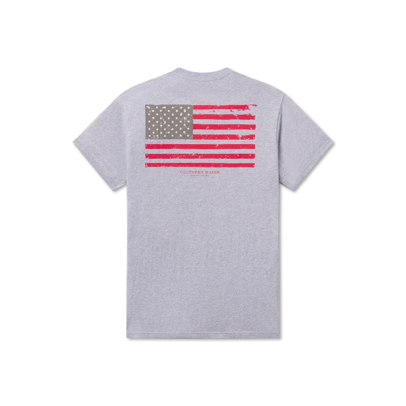 Eco-Friendly T-shirt-Vintage Flag Tee