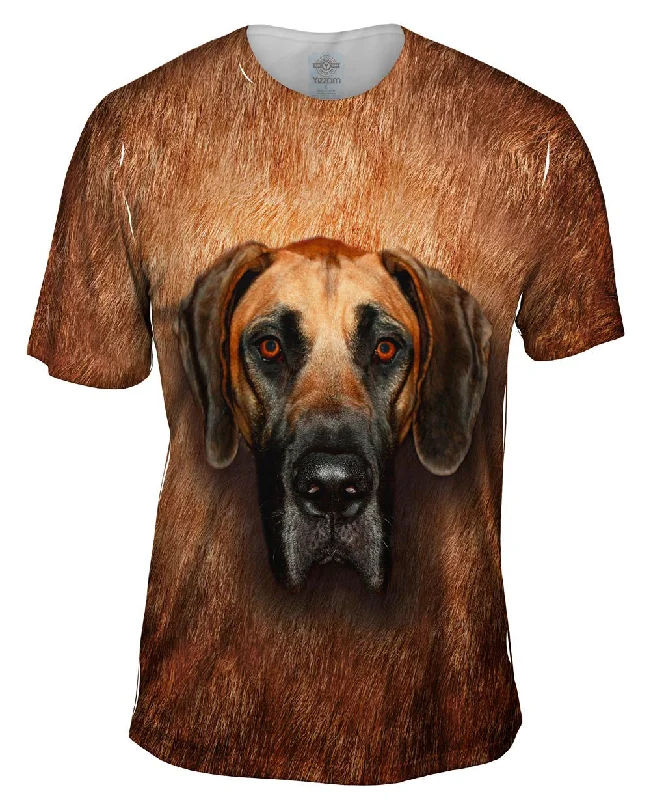 Retro Quote T-shirt-Great Dane Face