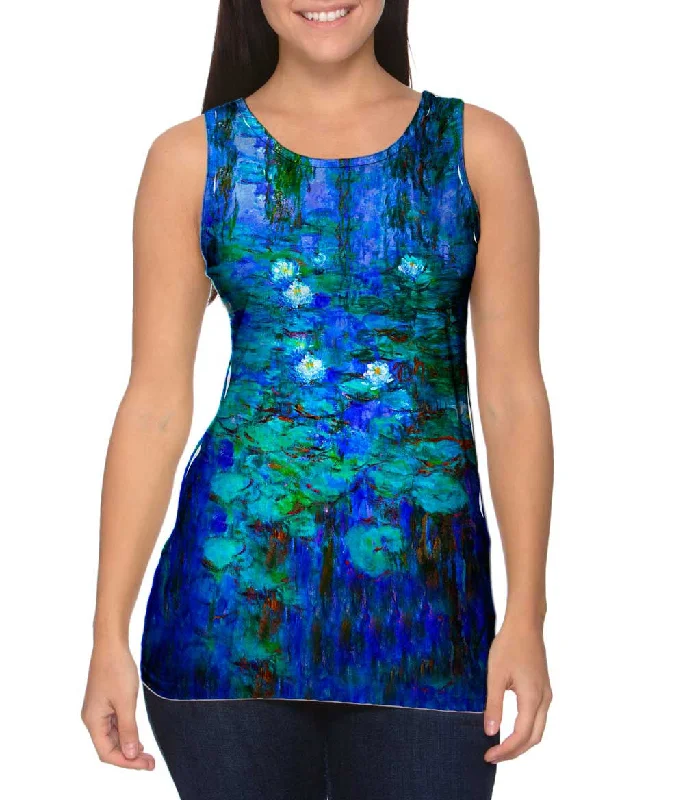 Trendy Sleeveless Top-Claude Monet - "Blue Water Lilies" (1916)