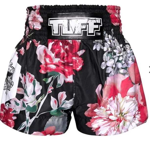 Stylish Cargo Shorts-Tuff Muay Thai Shorts  TUF-MS655 BLK