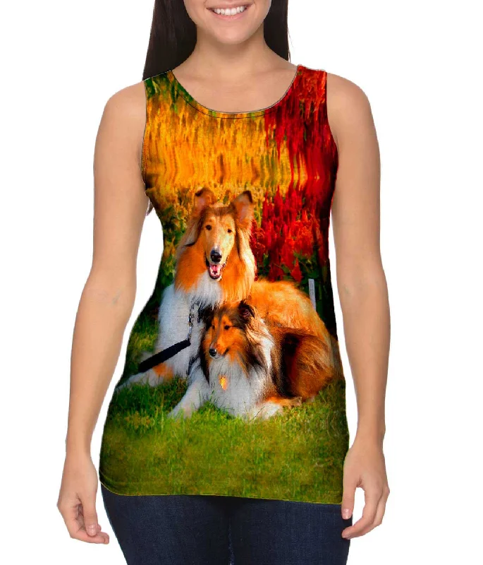 Fashionable Sports Tank-Clever Sitting Collies