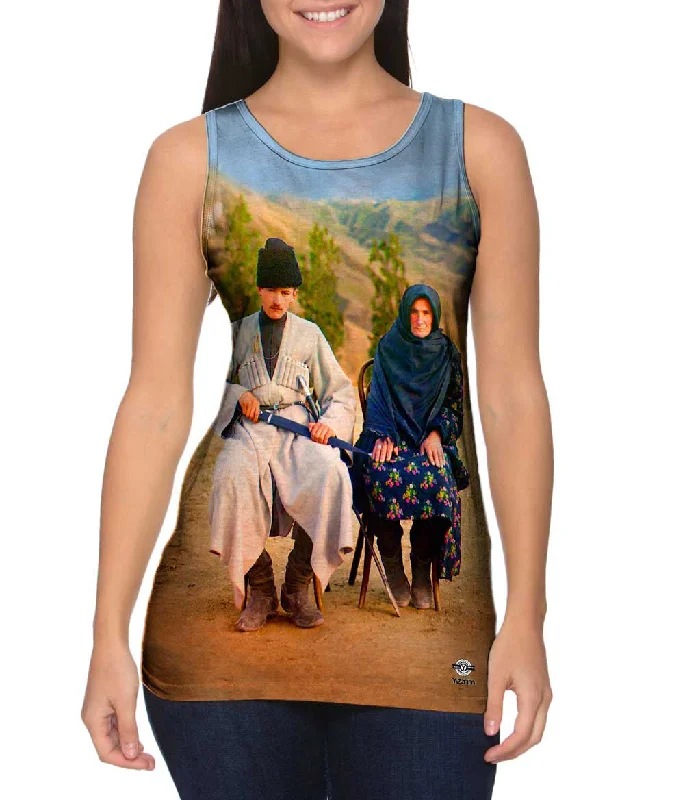 Casual Zip-Up Tank-Dagestani Man And Woman