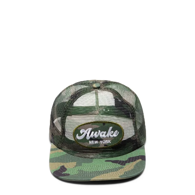 Custom Printed Hat-LOGO PATCH MESH TRUCKER HAT