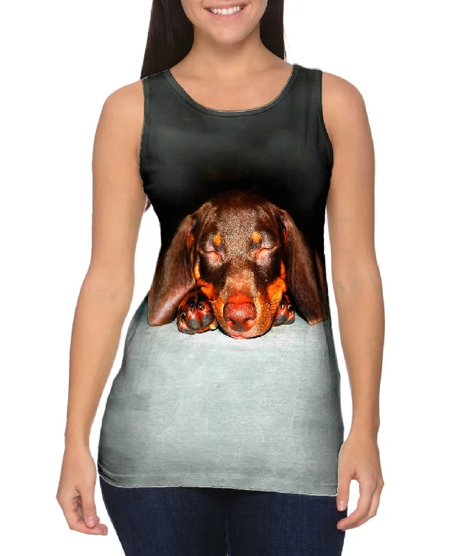 Vibrant Summer Tank-Dachshund Dreaming