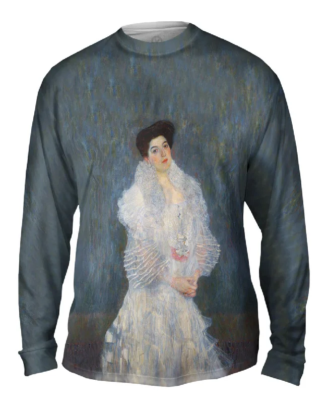 Relaxed Long Sleeve Top-Gustav Klimt -"Hermine Gallia" (1904)