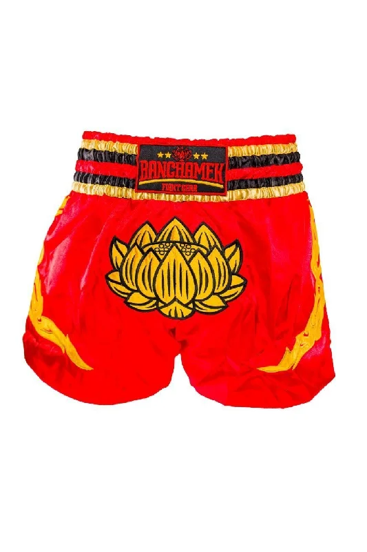 Funny Printed Shorts-Buakaw Shorts BFG2-3 RED GOLD