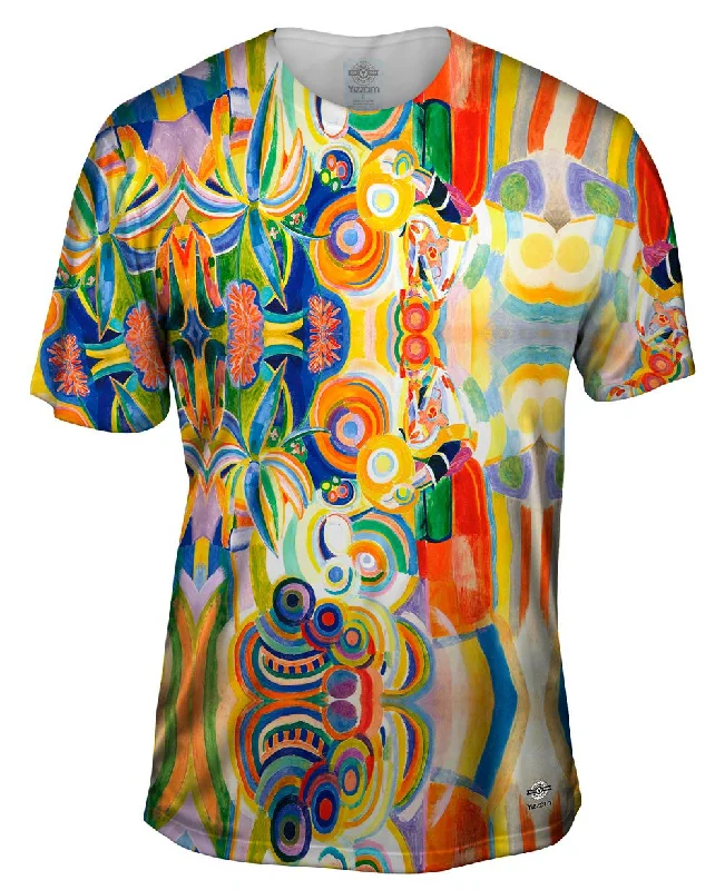 Casual Graphic T-shirt-Robert Delaunay - "Tall Portuguese Woman" (1916)