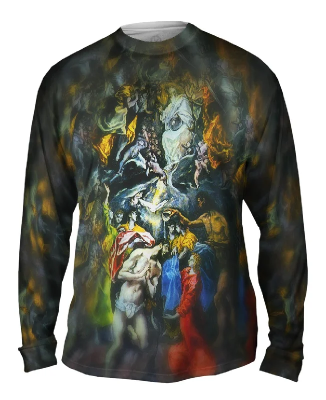 Soft Fleece Long Sleeve Shirt-El Greco - "Purification of the Temple" (1598)