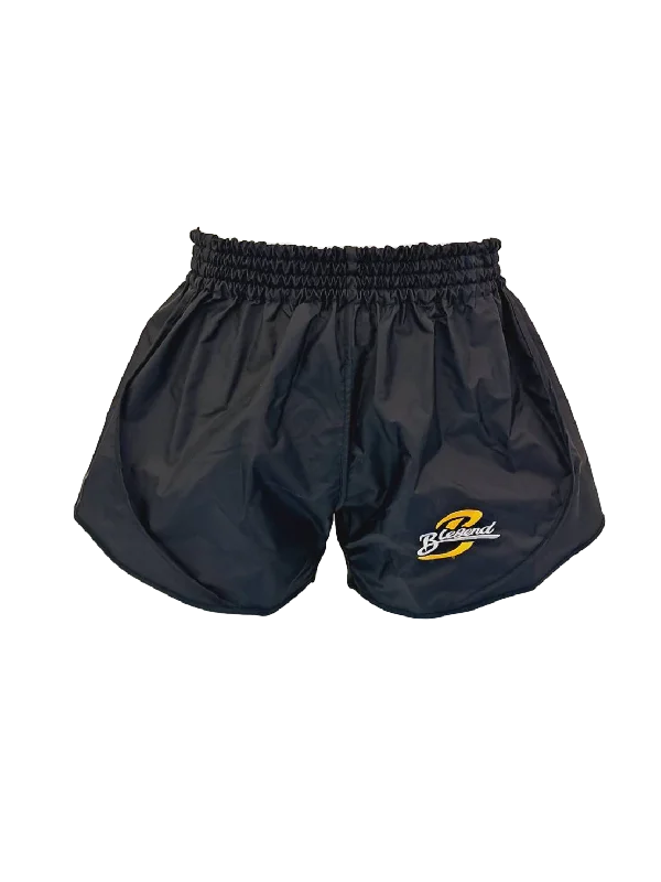 Vintage Style Shorts-Blegend Boxing Shorts Powerhouse Black