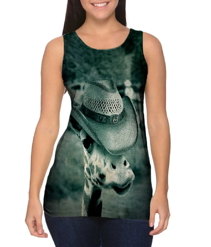 Fashionable Sports Tank-Cattle Cowboy Giraffe