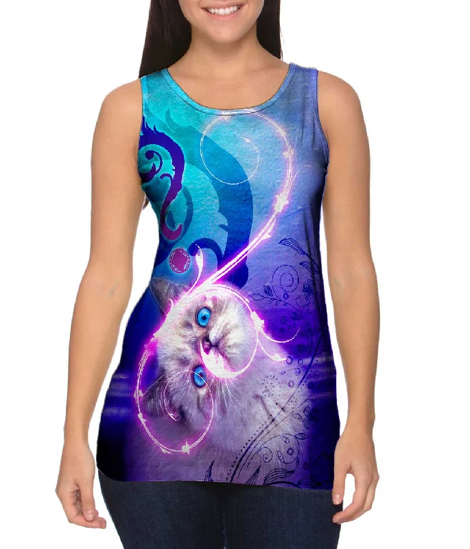 Cool Animal Print Tank-Confused Exotic Kitten