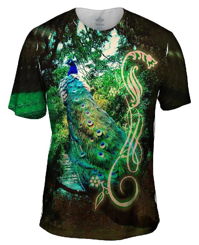 Music Lover T-shirt-Jungle Peacock