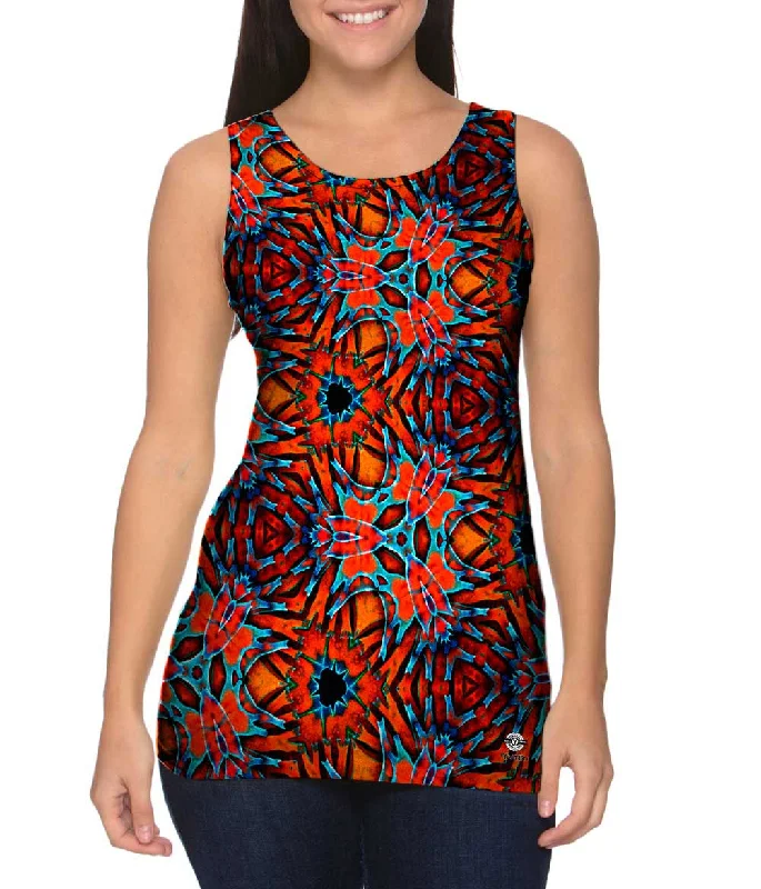 Bold Logo Tank Top-Citrus Glow Pattern