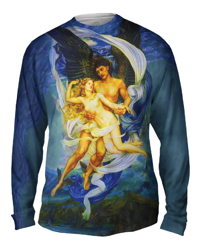 Graphic Print Long Sleeve-Evelyn De Morgan - "Boreas And Oreithyia" (1896)