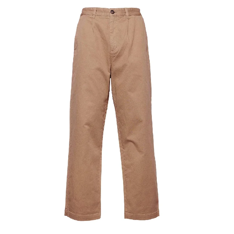 Comfortable Sweatpants-Barbour Washed Stretch Twill Relaxed Fit Trouser Stone