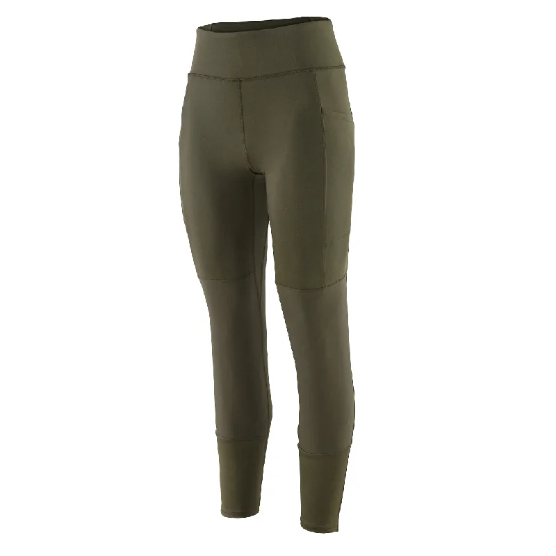 Comfortable Athletic Pants-Patagonia Womens Pack Out Hike Tights Pine Needle Green