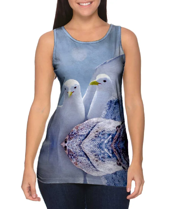 Personalized Tank Shirt-Cute Dove Flurry