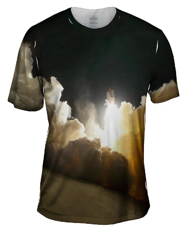 Music Fan T-shirt-Tranquility Space Shuttle Launch