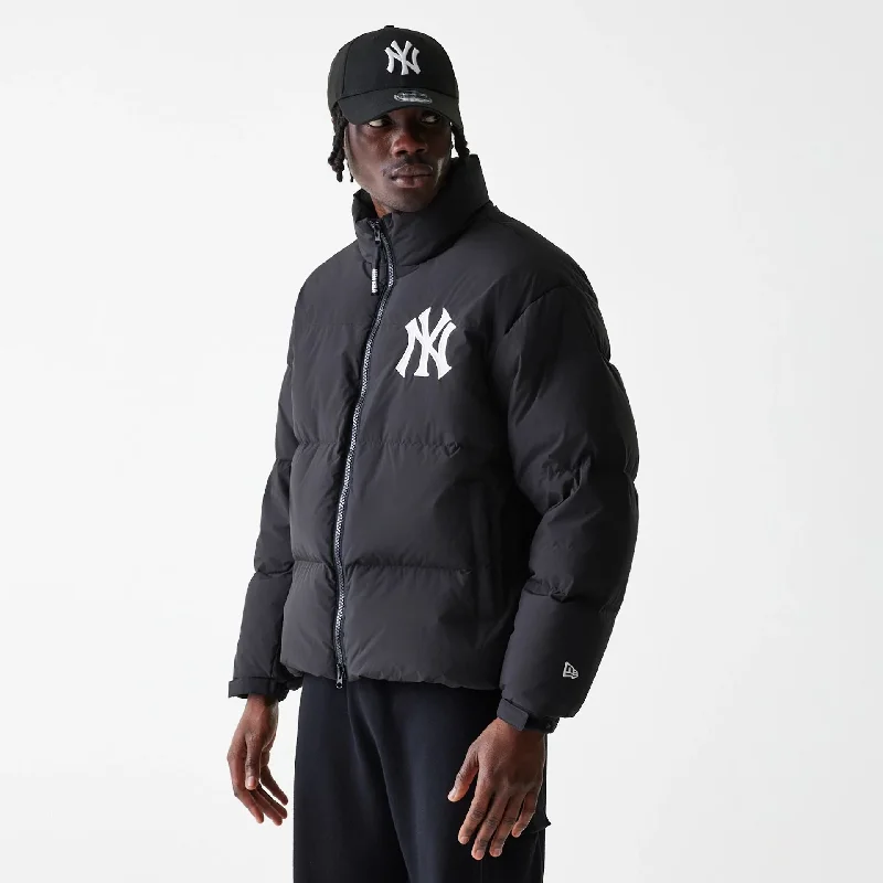 Vintage Military Jacket-New York Yankees MLB Duck Puffer Black Jacket