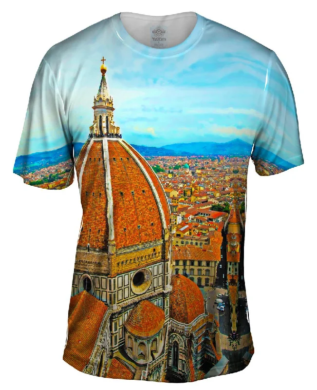 Colorful Design T-shirt-Florence Cathedral