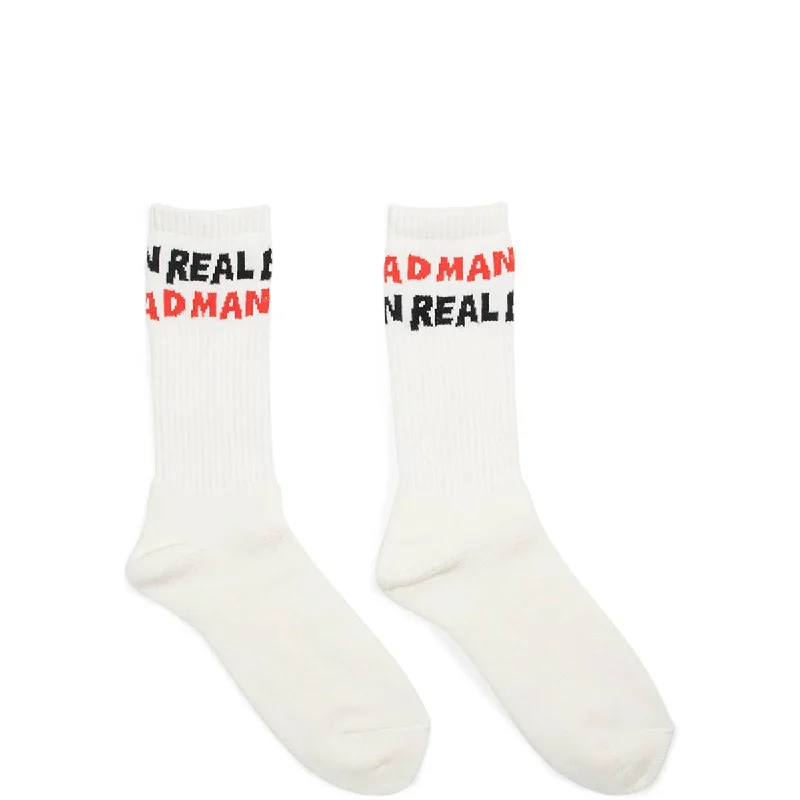 Custom Printed Socks-REAL BAD STRIPED SOCKS