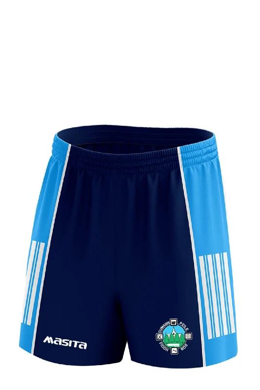 Fashionable Printed Shorts-Firies GAA Training Shorts Navy Adult