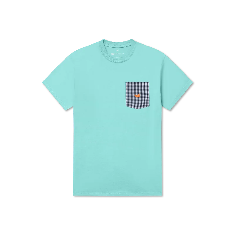 Custom Artwork T-shirt-Stewart Pocket Tee - Gingham