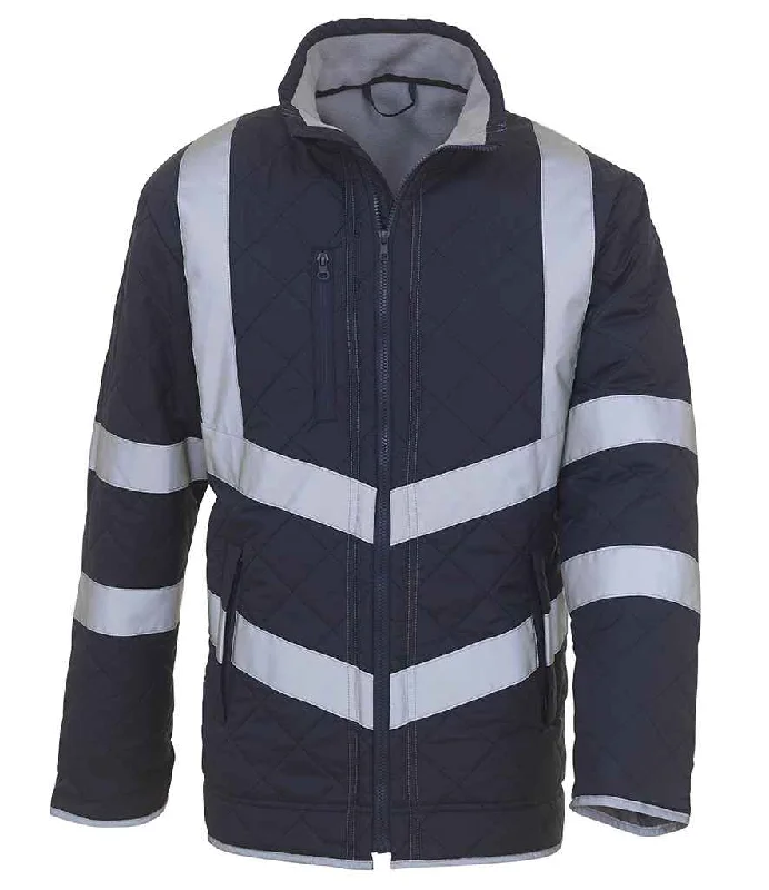 Trendy Puff Jacket-Yoko Hi-Vis Kensington Jacket | Navy