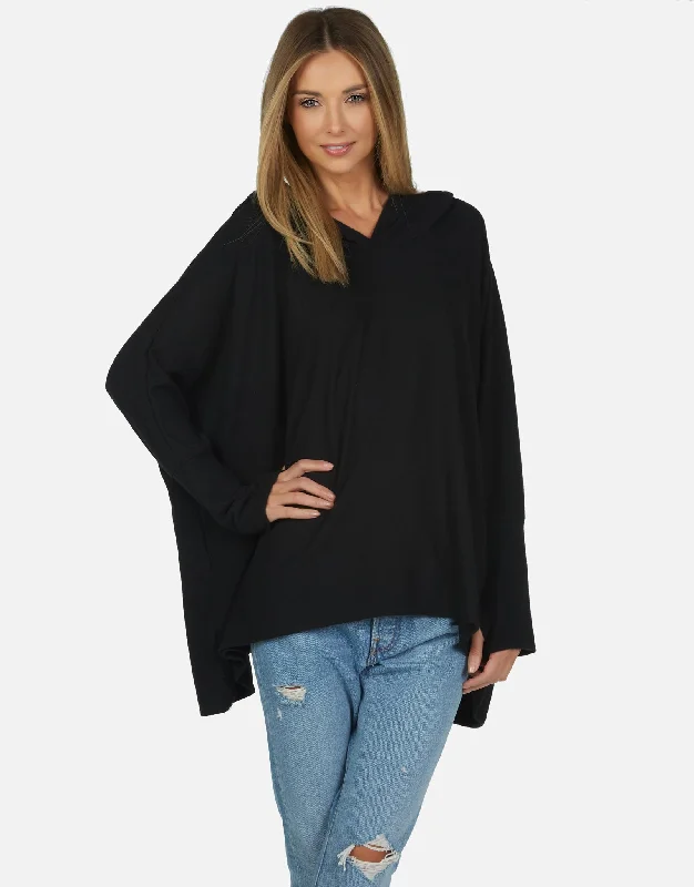 Oversized Hoodie-Dash Oversized Hoodie Black