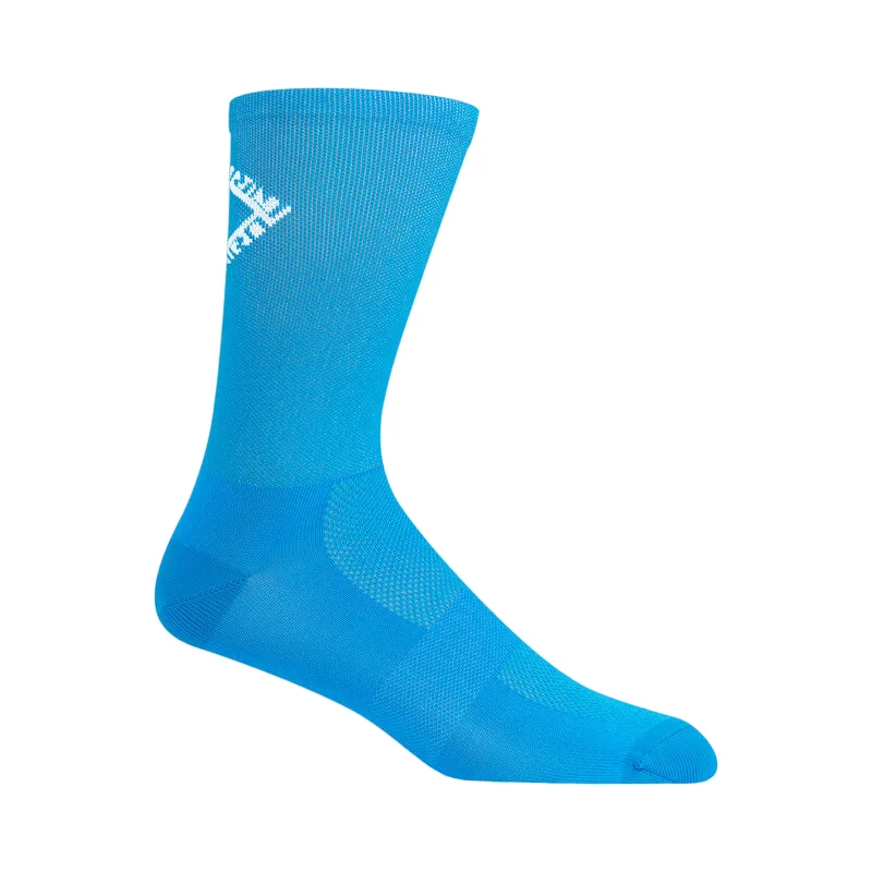 Lightweight Compression Socks-Giro Comp Racer 6" High Rise Sock - Ano Blue