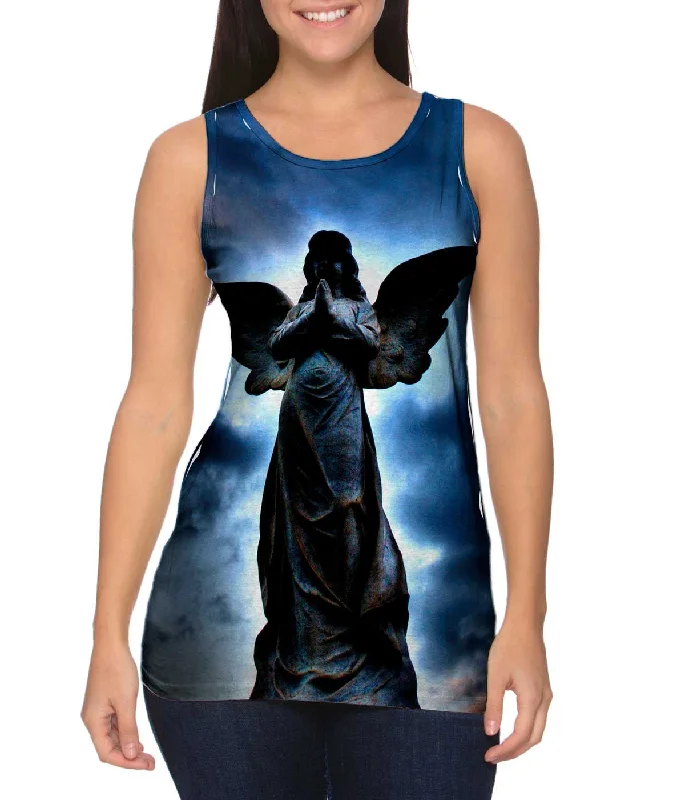 Fun Graphic Design Tank-Cemetery Angel