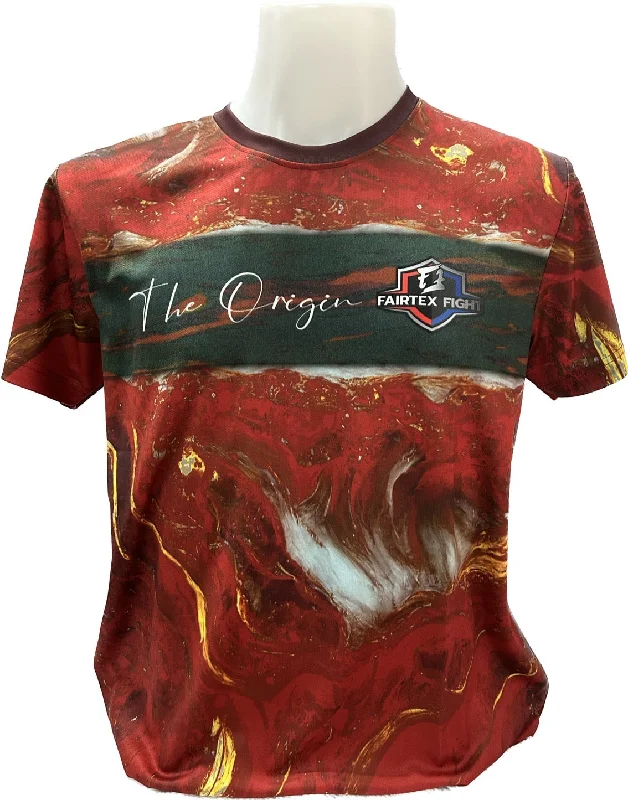 Organic Cotton T-shirt-Fairtex Fight T-Shirt The Origin Red