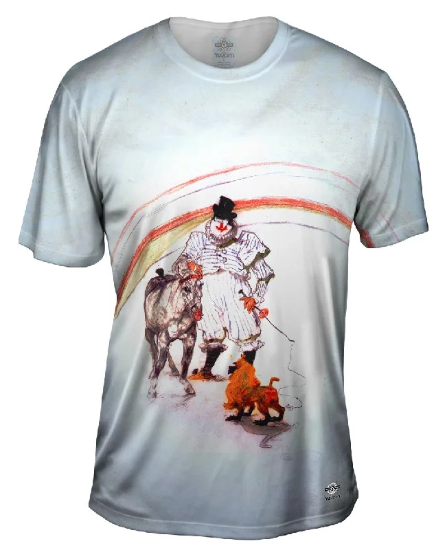 Trendy Street Style T-shirt-Henri de Toulouse-Lautrec - "At the circus, horse and monkey dressage" (1899)