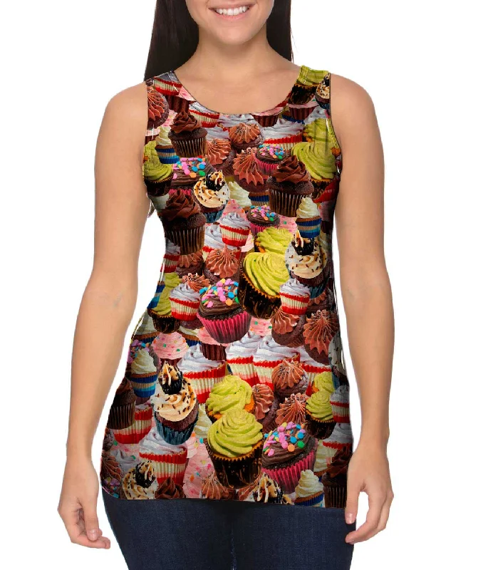 Graphic Design Tank Top-Cup Cake Galore