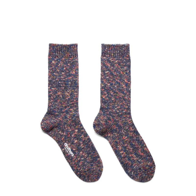 Trendy Patterned Socks-RECYCLED MELANGE TUBE SOCK