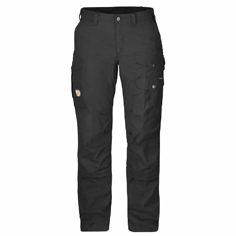 Fun Graphic Pants-Fjallraven Womens Barents Pro Trousers Short Leg Black / Black