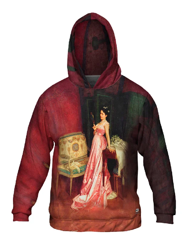 Warm Zip-Up Hoodie-Auguste Toulmouche - "The Admiring Glance"