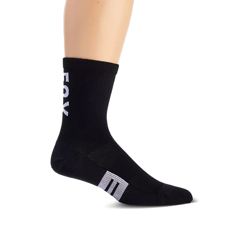 Premium Wool Socks-Fox Racing 6" Flexair Merino Sock - Black - 2024