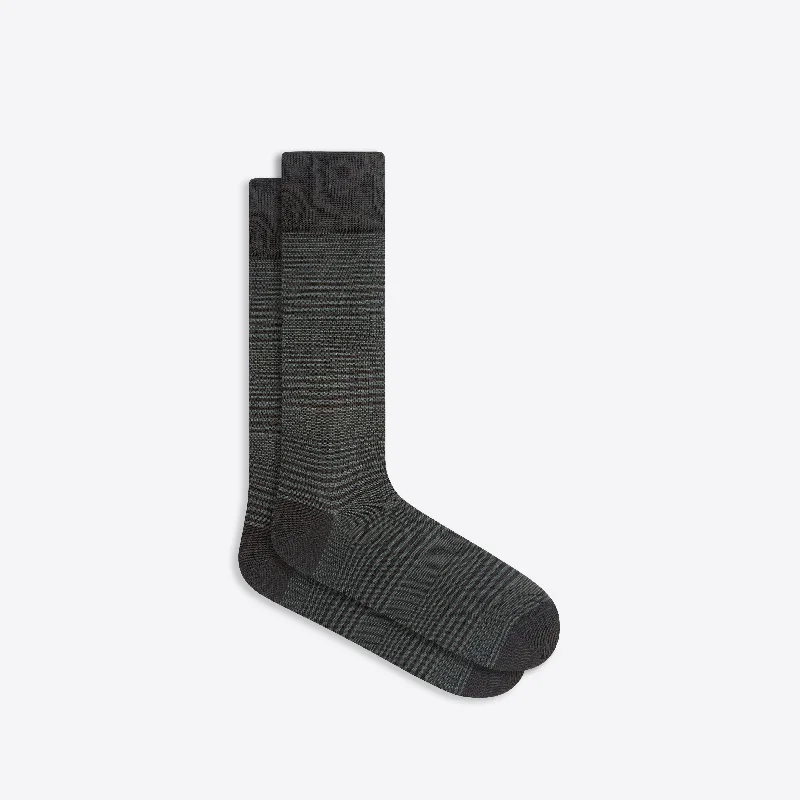 Cozy Fleece Lined Socks-Striped Mid-Calf Socks