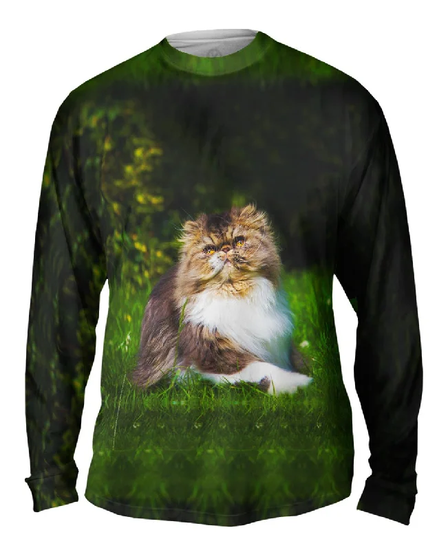 Custom Team Logo Long Sleeve-Grassy Cat