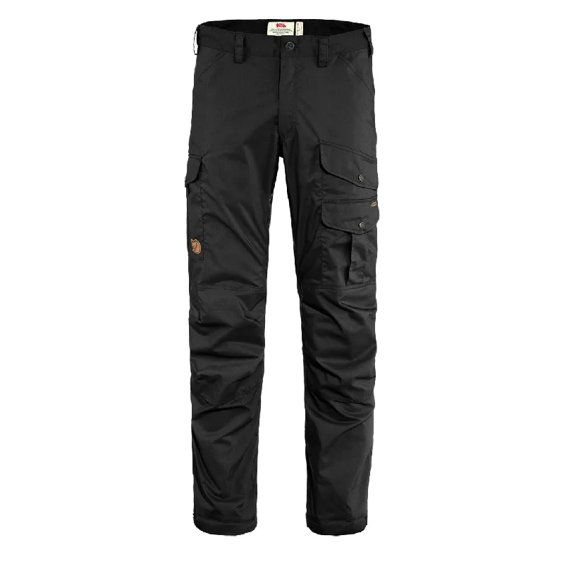 Stylish Tapered Pants-Fjallraven Vidda Pro Lite Trousers Short Leg Black