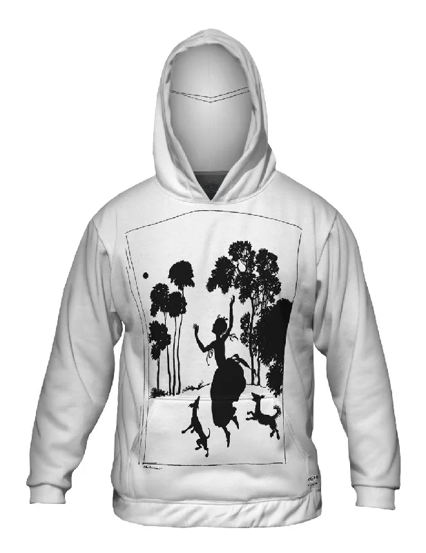 Sports Fan Hoodie-Arthur Rackham - "Cinderella Silhouette Illustration" (1919)