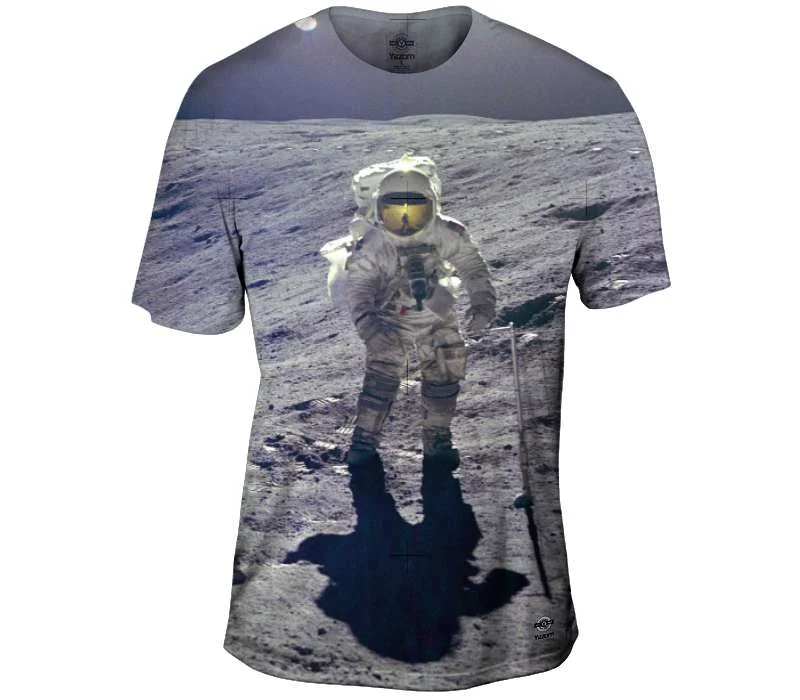 Funky Print T-shirt-The Moon Walk