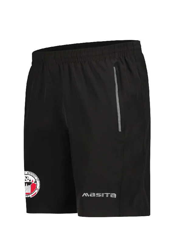 Athletic Gym Shorts-Rathkenny Rovers FC Black Leisure Short Adult