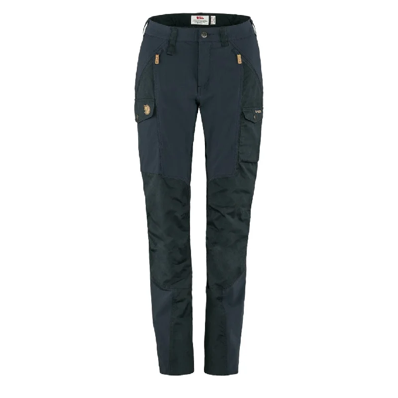 Custom Name Pants-Fjallraven Womens Nikka Trousers Curved Dark Navy