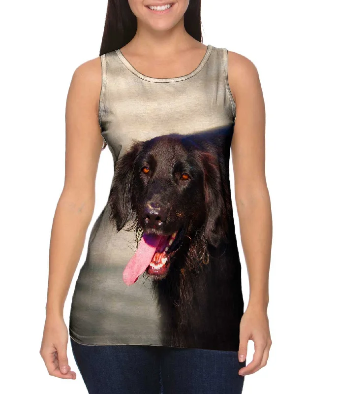 Trendy Text Tank-Dog Tired