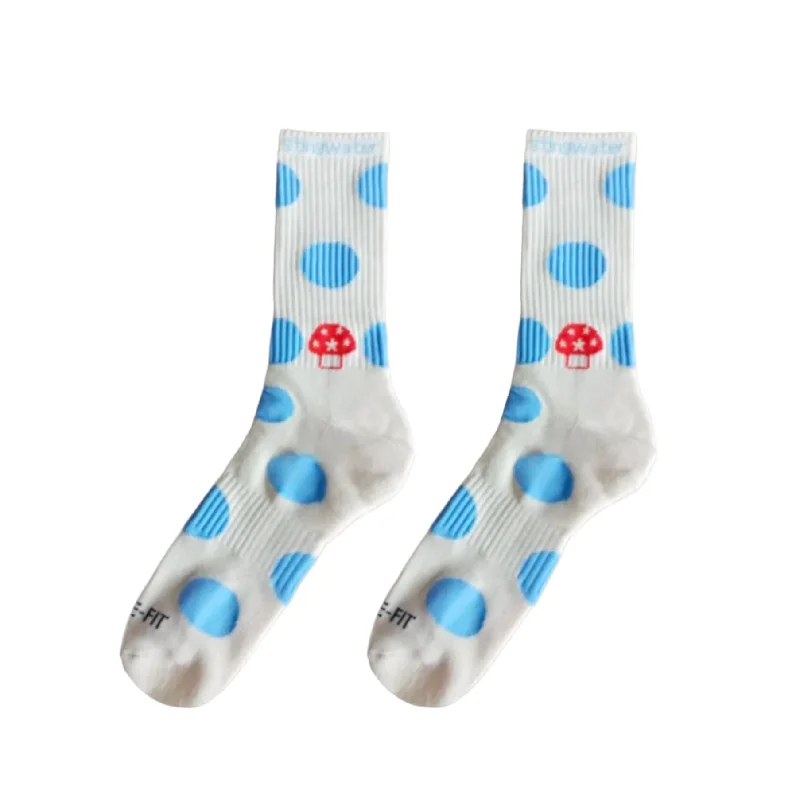 Fun Text Graphic Socks-Stingwater - Polkadot Mushroom Aga Sock