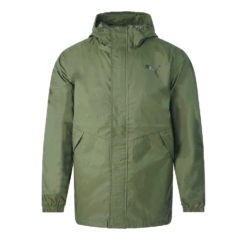 Trendy Parka Jacket-Puma Stormcell Green Long Jacket