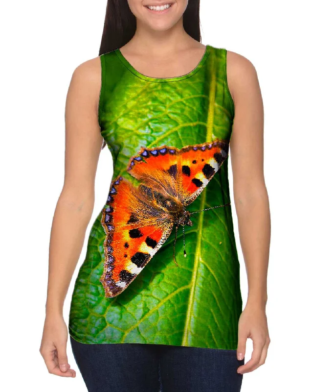 Relaxed Tank Top for Summer-Dazzling Spotted Butterfly