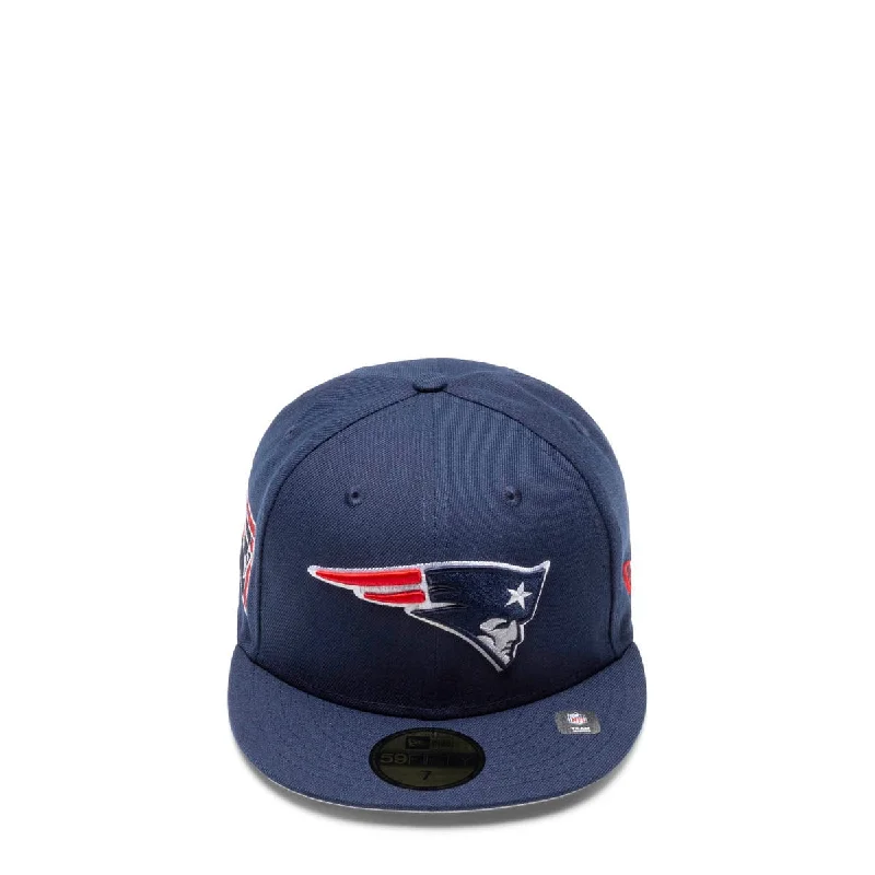 Custom Text Hat-59FIFTY NEW ENGLAND PATRIOTS BANNERSIDE FITTED CAP